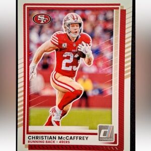 Christian McCaffrey 2025 Donruss San Francisco 49ers NFL Football Card